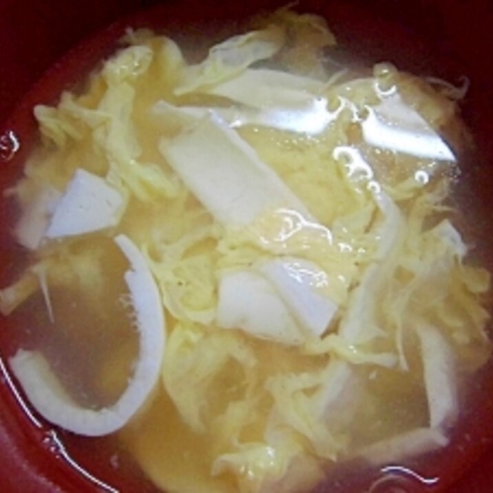 湯葉豆腐のかき卵汁